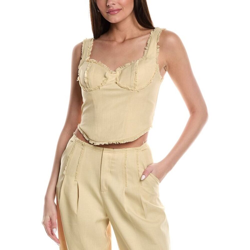 Misha Womens  Collection Elianna Top, Beige